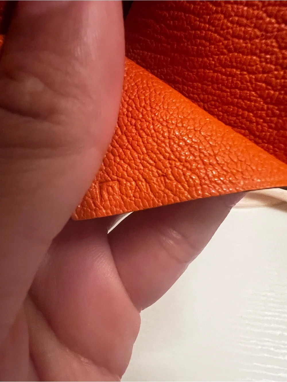 Hermès Bearn Soufflet Wallet Orange Epsom Leather